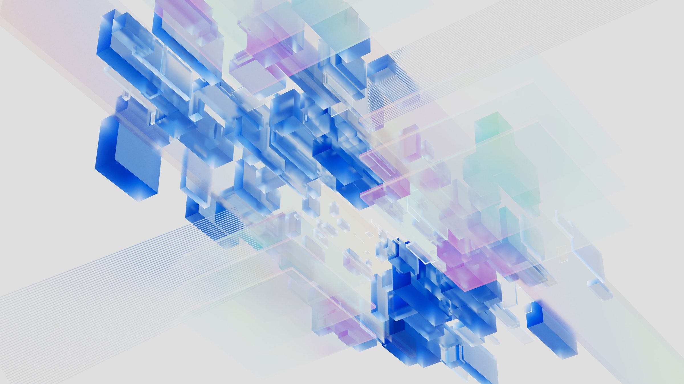 Abstract AI / data compute visual (no robots)